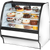 True TGM-R-48-SC/SC-W-W Fixed Front Curved Glass, Solid Colored End Refrigerator