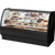True TGM-R-77-SC/SC-B-W Fixed Front Curved Glass, Solid Colored End Refrigerator