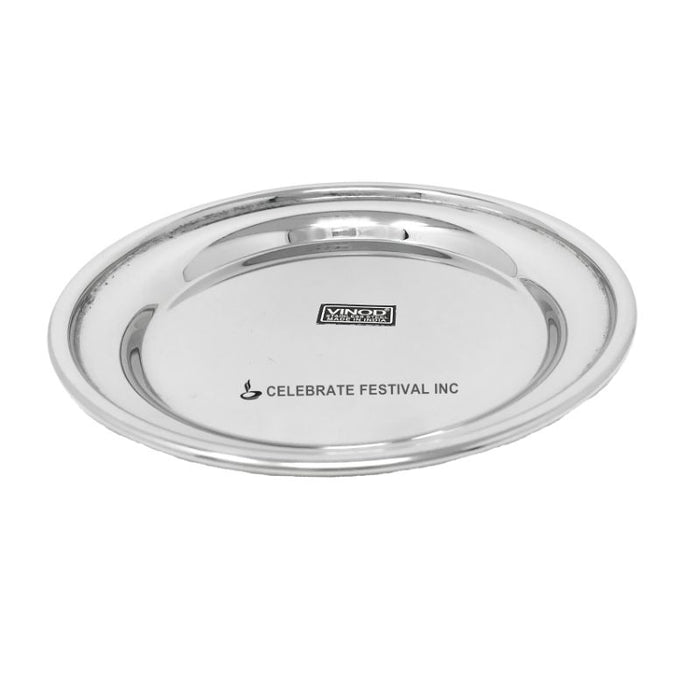 Stainless Steel Plate (THALI)- 7"