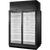 True TRM2L-YY-BLK-WHT-1BLKLL-4 True Retail Merchandiser • 2-Door • Low Temp – In Line Left Panel/Finished Right Panel – Black Exterior – White Interior – Aluminum Frame Black Doors • All Left Door Hinge – 4000K LED Lighting