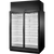 True TRM2M-YN-BLK-WHT-1BLKLL-4 True Retail Merchandiser • 2-Door • Medium Temp – In Line Left Panel/Finished Right Panel – Black Exterior – White Interior – Aluminum Frame Black Doors • All Left Door Hinge – 4000K LED Lighting