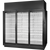 True TRM3M-NY-BLK-WHT-1BLKLLL-4 True Retail Merchandiser • 3-Door • Medium Temp – Finished Left Panel/In Line Right Panel – Black Exterior – White Interior – Aluminum Frame Black Doors • All Left Door Hinge – 4000K LED Lighting