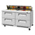Turbo Air TST-60SD-D4-FB-N Front Breathing Super Deluxe Series Undercounter Refrigerator with Two Sections 14.8 cu. ft