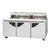 Turbo Air TST-72SD-N-CL Rear Mount Super Deluxe Sandwich/Salad Unit-Clear Lid with Three Sections 19.0 cu. ft
