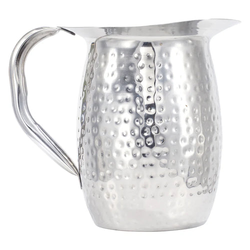 WPB-Series Hammered S/S Bell Pitcher with Ice Guard by Winco