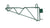 Omcan Single Epoxy Post Bracket for Wire Shelving, Multiple Sizes