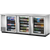 True TBB-4G-S-HC-LD Glass Swing Door Stainless Steel Back Bar Cooler with LED Lighting & Hydrocarbon Refrigerant