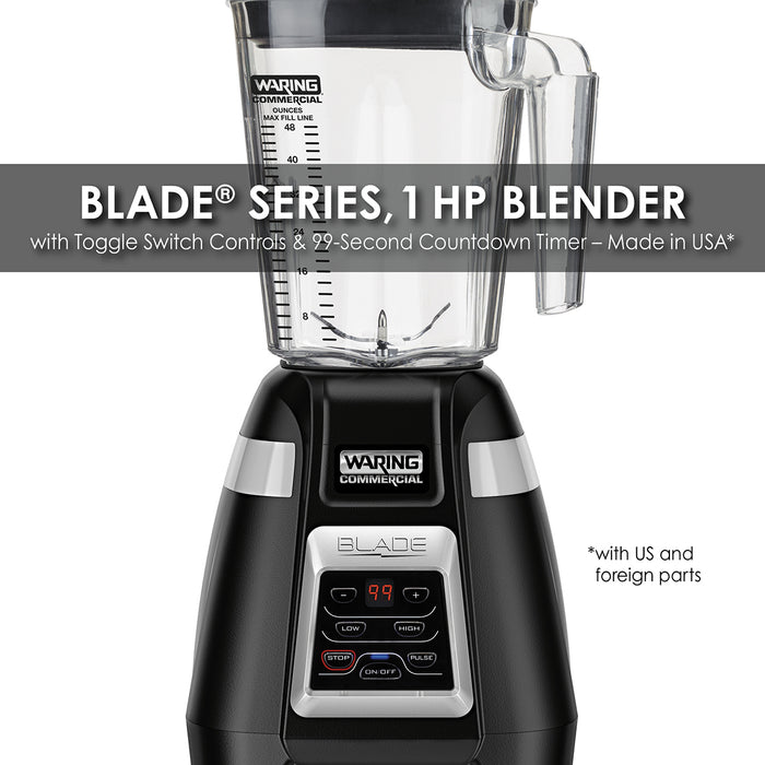 Medium duty blender,Blade Series 1 HP Blender with Electronic Touchpad Controls and 99-Second Countdown Timer – Made in the USA* by Winco