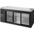True TBR72-RISZ1-L-B-111-1 Reach-In Single Zone Refrigerator with Left Side Refrigeration System. Black Exterior and Glass Slide Doors