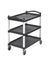 Cambro KD Large Utility Cart with Two Swivel Brake Casters for Commercial Transport and Material Handling