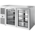 True TBR60-PTSZ1-L-S-GG-GG-1 Pass-Thru Single Zone Refrigerator with Left Side Refrigeration System. Stainless Exterior and Glass Swing Doors