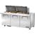 True TSSU-72-24M-B-ST-HC Mega-Top Solid Door Sandwich/Salad Unit with Hydrocarbon Refrigerant