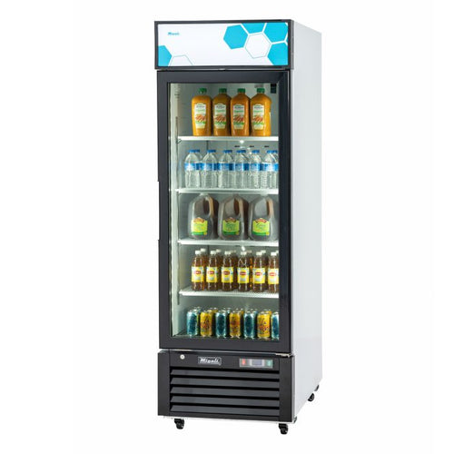 Migali C-12RM-HC 12 Cu. Ft. Glass Door Merchandiser Refrigerator