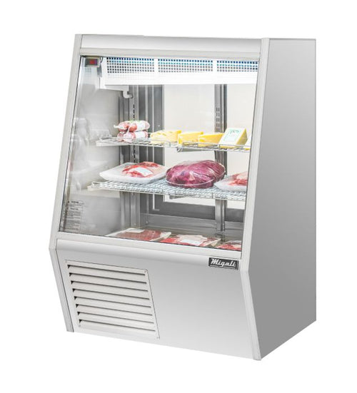 Migali C-DS-3 3 Ft Straight Glass Refrigerated Deli Display Case – 16.5 Cu. Ft.