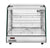 Migali Heated Countertop Display Case with Straight Glass & Rear Sliding Doors