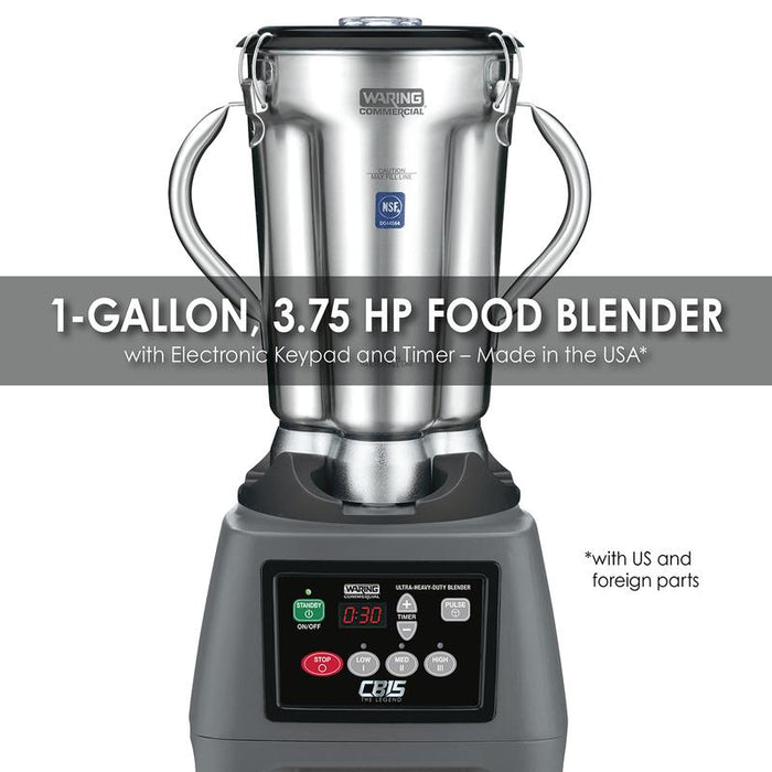 Waring Heavy duty blender One-Gallon 3.75 HP Food Blender with Electronic Keypad and Timer – Made in the USA