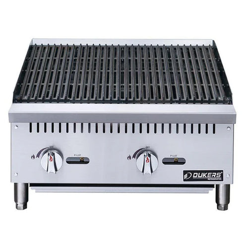 Dukers W Countertop Charbroiler DCRB24 - 24"