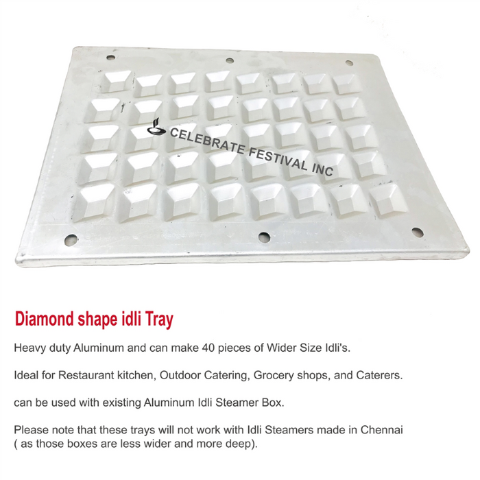 Aluminium Idli Trays - Mini, Thate, Regular, Diamond and more shapes