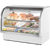 True TCGG-60-HC-LD Curved Glass Refrigerated Deli Case