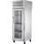 True STA1HPT-1G-1S Pass-Thru Glass Front/Solid Rear Swing Doors Heated Cabinet