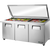 True TSSU-72-30M-B-ST-FGLID-HC Mega-Top Solid Door Sandwich/Salad Unit with Flat Glass Lid with Hydrocarbon Refrigerant