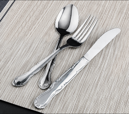 Flatware Elegance Vibro Finish, 18/0 Heavyweight, 1 doz by Winco