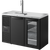 True TDR48-RISZ1-L-B-SG-1 Reach-In Single Zone Refrigerator with Left Side Refrigeration System. Black Exterior and Solid & Glass Swing Doors