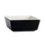 CAC Chinaware Fortune Square Bowl Black/White 5oz 3 1/2