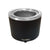 Adcraft FW-1200WR/B 7/11 Qt Black Round Food Cooker/Warmer - 120V