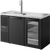 True TDR52-RISZ1-L-B-SG-1 Reach-In Single Zone Refrigerator with Left Side Refrigeration System. Black Exterior and Solid & Glass Swing Doors