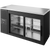 True TBR60-PTSZ1-L-B-11-11-1 Pass-Thru Single Zone Refrigerator with Left Side Refrigeration System. Black Exterior and Glass Slide Doors