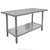 Omcan Stainless Steel Work Table with Galvanized Legs & Undershelf – Heavy-Duty Commercial Kitchen Prep Table