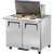 True TSSU-36-12M-B-HC Mega-Top Solid Door Sandwich/Salad Unit with Hydrocarbon Refrigerant