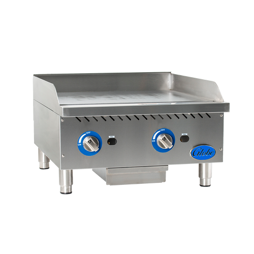 Globe GG24G 24" Gas Countertop Griddles with Manual Control