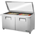 True TSSU-60-24M-B-ST-FGLID-HC Mega-Top Solid Door Sandwich/Salad Unit with Flat Glass Lid & Hydrocarbon Refrigerant