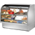 True TCGG-60-S-HC-LD Stainless Steel Curved Glass Refrigerated Deli Case