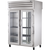 True STR2RPT-2G-2G-HC Pass-Thru Glass Front/Rear Swing Doors Refrigerator
