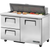 True TSSU-48-12D-2-HC Drawered Sandwich/Salad Unit with Hydrocarbon Refrigerant