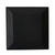 CAC Chinaware Color Arts Square Plate Black 8
