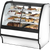 True TGM-DZ-48-SC/SC-W-W Fixed Front Curved Glass, Solid Colored End Dual Zone