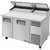 True TPP-AT-60-HC Solid Door Pizza Prep Table with Angled Top and Hydrocarbon Refrigerant