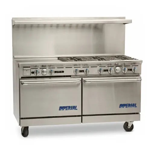 Imperial IR-6-G24-C Pro Series Gas Range 60" with (6) Burner & 24" Griddle