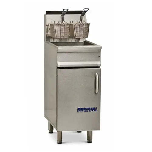 Imperial IRF-40 Pro Series 40lb Thermostatic Tube Fired Burners Gas Fryer