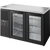 True TBR52-RISZ1-L-B-GG-1 Reach-In Single Zone Refrigerator with Left Side Refrigeration System. Black Exterior and Glass Swing Doors
