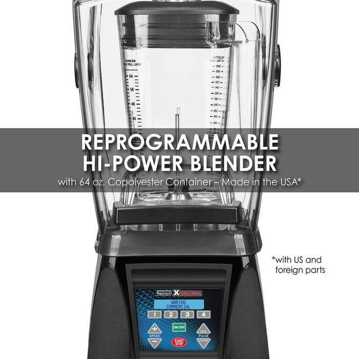 Waring  Heavy duty blender Reprogrammable Hi-Power Blender with Sound Enclosure and 64 oz. Copolyester Container – Made in the USA