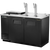 True TDD-2CT-HC Solid Swing Door Club Top Direct Draw Beer Dispenser with Hydrocarbon Refrigerant