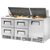 True TFP-72-30M-D-4-HC Door and Drawered Food Prep Unit