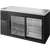 True TBR60-RISZ1-L-B-11-1 Reach-In Single Zone Refrigerator with Left Side Refrigeration System. Black Exterior and Glass Slide Doors