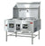 Omcan CE-CN-W2L2-NG Two Chamber Wok Range – 2 x 16″ Rings, 250,000 BTU