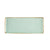 CAC Chinaware Palm springs Rect. Platter Light Green 14
